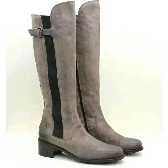 Donald Pliner Muriel Women's Brown Distressed Leather Knee High Boots Size US 10 - Picture 2 of 11